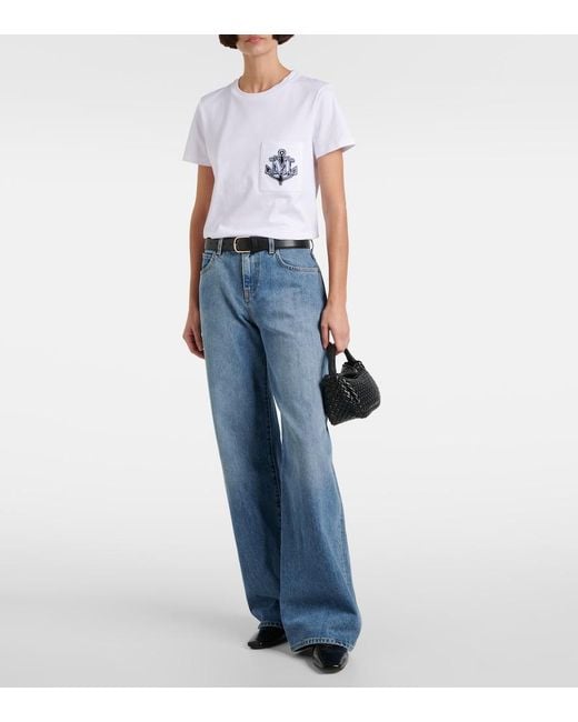 Max Mara White Acacia Cotton T-Shirt