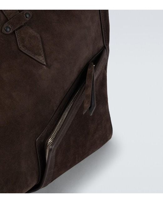 Metier Black Sergeant Suede Duffel Bag for men