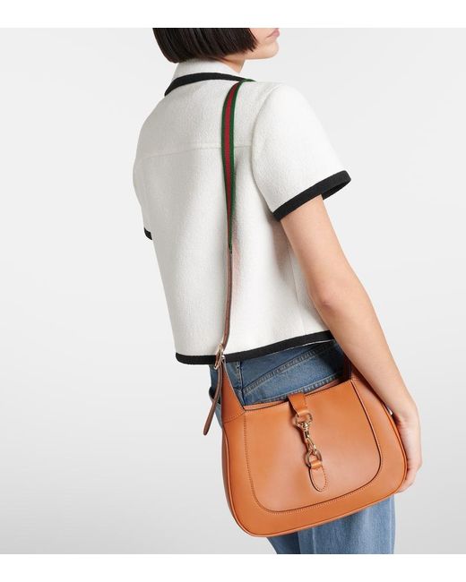 Borsa A Spalla Jackie Small di Gucci in Brown