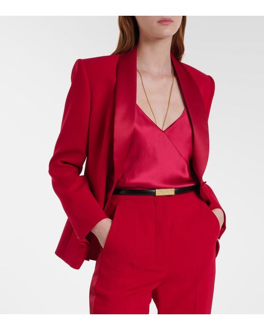 Max Mara Red Silk Satin Camisole