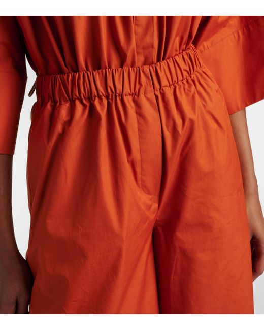 Pantalon ample Navigli en coton Max Mara en coloris Orange