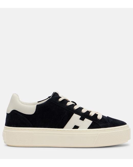 Hogan Blue Crosswind Leather Sneakers