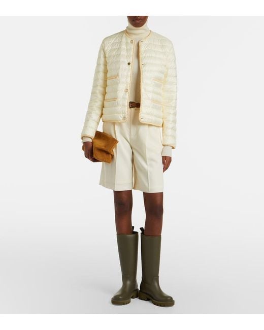 Moncler Natural Circaete Quilted Down Jacket