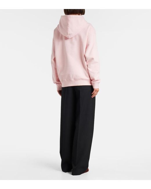Jil Sander Pink Cotton Jersey Hoodie