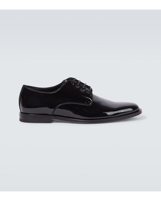 Zapatos derby de charol Dolce & Gabbana de hombre de color Black