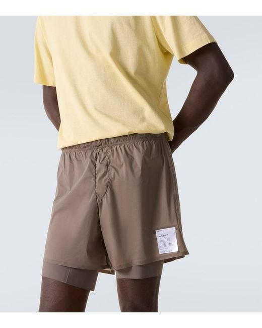 Satisfy Gray Techsilk 8" Running Shorts for men