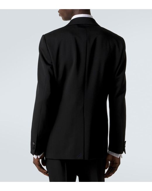 Burberry Black Wool Tuxedo Jacket for men