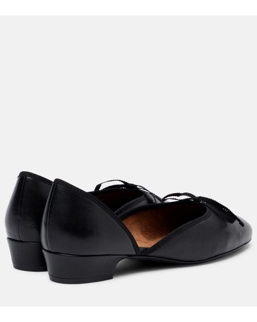 Herbert Levine Black 24/7 Leather Ballet Flats