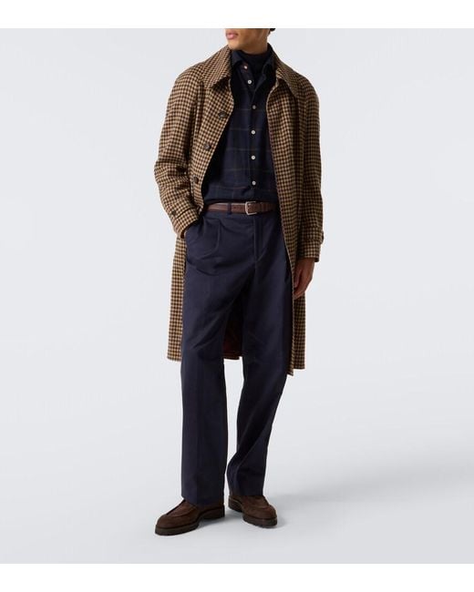 John Lobb Brown Suede Desert Boots for men