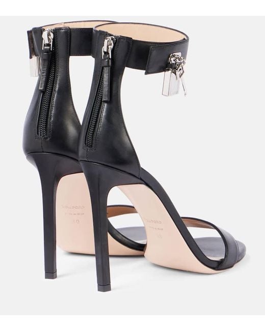 Tom Ford Black Sandalen Padlock 105 Aus Leder