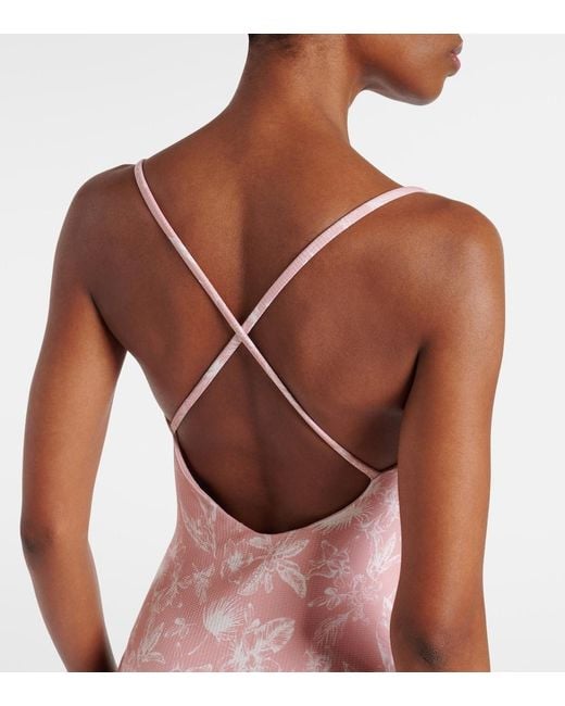 Marysia Swim Pink North Maillot Floral Scalloped Swimsuit