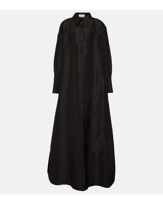 Valentino Black Robe aus Seiden-Faille