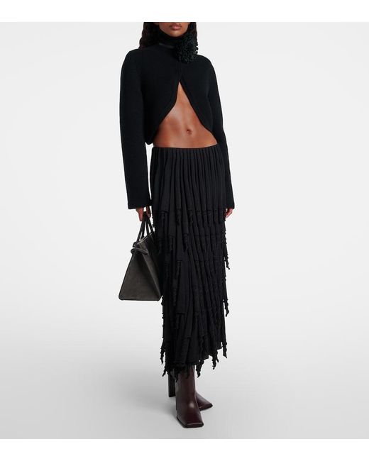 Alaïa Brown Leather Knee-High Boots