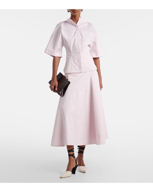Jacquemus Pink Moisson Cotton Poplin Shirt