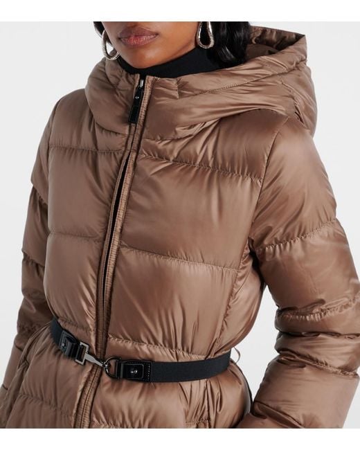 Max Mara Brown The Cube Seipar Quilted Down Coat