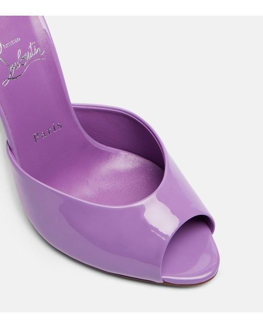 Mules Me Dolly 100 di Christian Louboutin in Purple