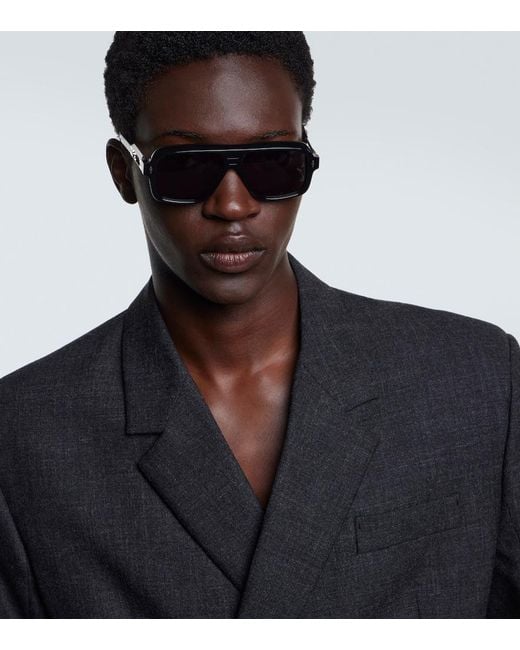 Jacques Marie Mage Brown X Glenn Gould Fugue Aviator Sunglasses for men