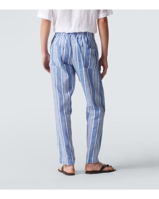Pantaloni Regular di Fedeli in Blue da Uomo