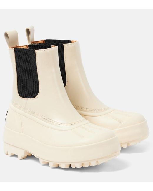 Proenza Schouler Natural X Sorel Caribou Leather Chelsea Boots