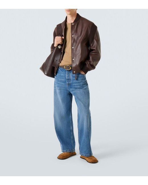 Loewe Blue Mid-Rise Straight Jeans for men