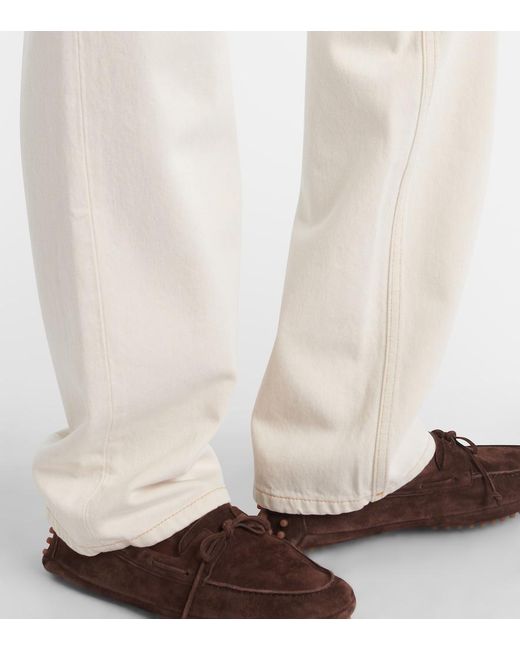 Tod's Natural High-Rise Straight Jeans