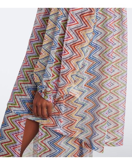 Camisa Oversized En Zigzag Missoni de color Multicolor