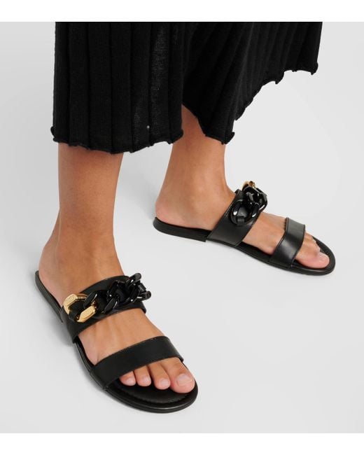 See By Chloé Black Lynette Leather Sandals