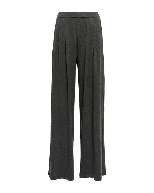 Slacks and Chinos Max Mara Trousers Max Mara Synthetic Leisure George Wide-leg Jersey Sweatpants Slacks and Chinos Womens Trousers 