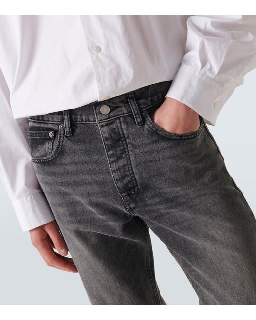 FRAME Mid-Rise Straight Jeans in Gray für Herren
