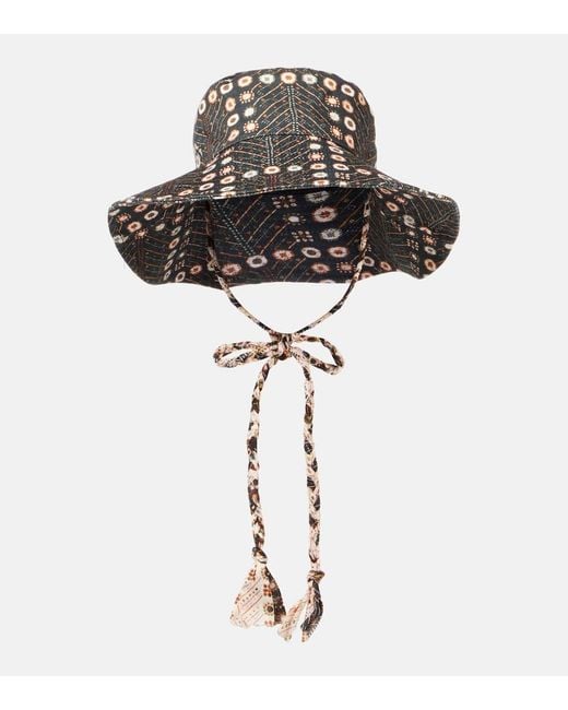 Isabel Marant Black Delya Denim Bucket Hat
