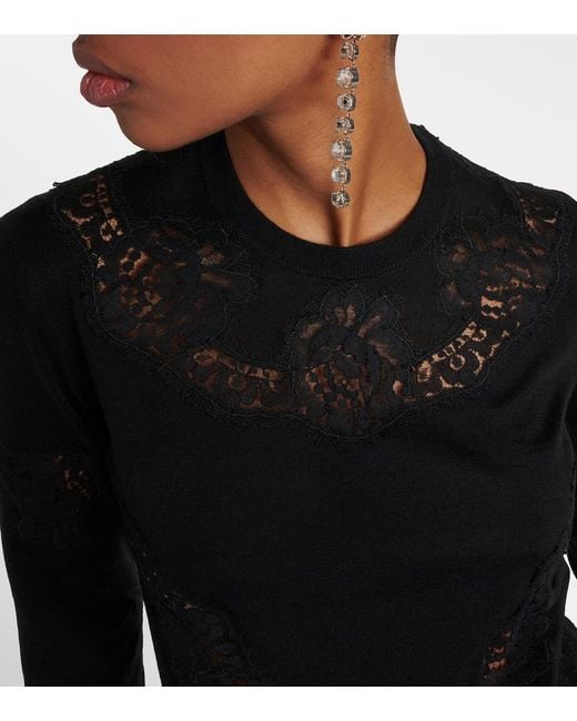 Dolce & Gabbana Black Pull Girocollo