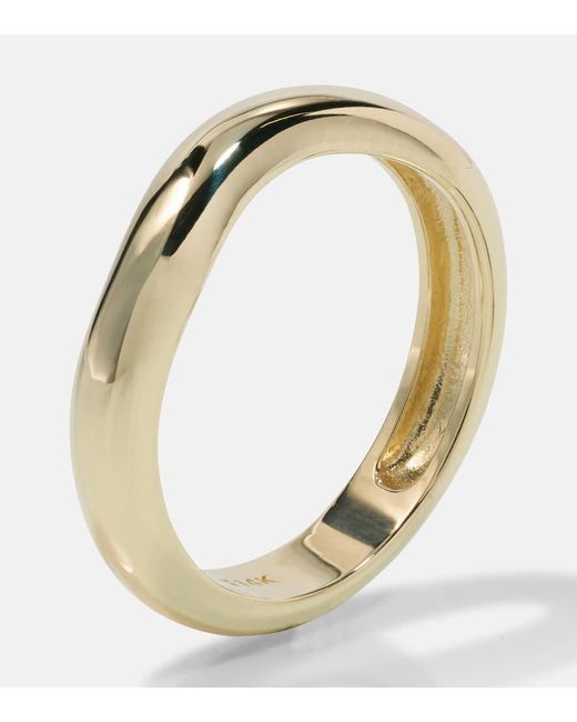STONE AND STRAND Metallic Bold Merge 14kt Gold Ring