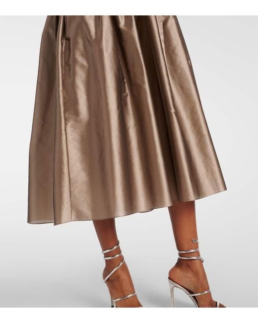 Abito Midi Viola di Max Mara in Brown