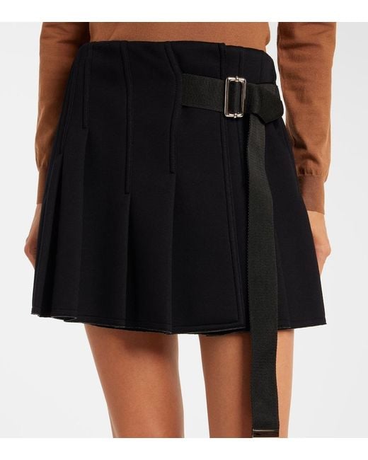 Plan C Black Belted Miniskirt