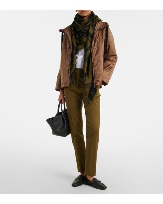 Max Mara Brown The Cube Hooded Jacket