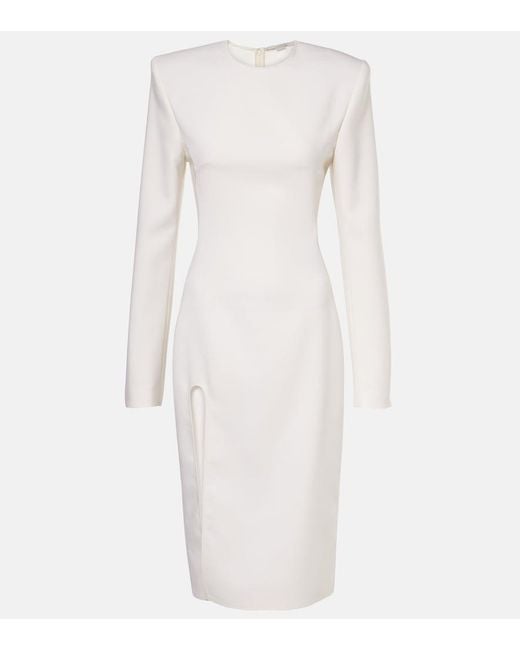 Stella McCartney White Wool Midi Dress