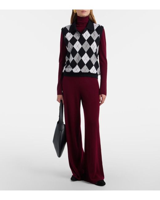 Lisa Yang Red Lory Cashmere Turtleneck Sweater