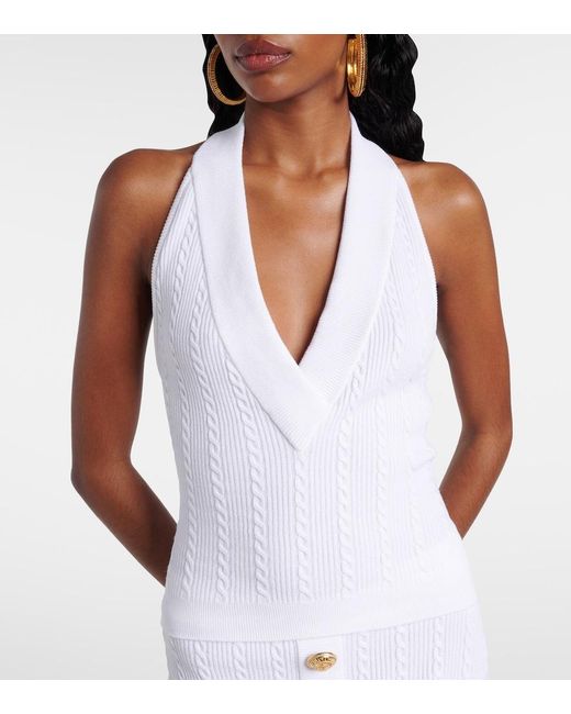Top Balmain en coloris White