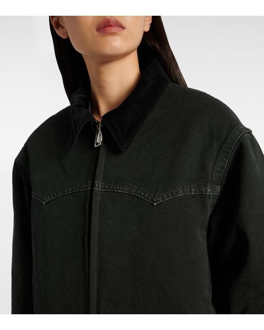 Maison Margiela Black Cotton Bomber Jacket