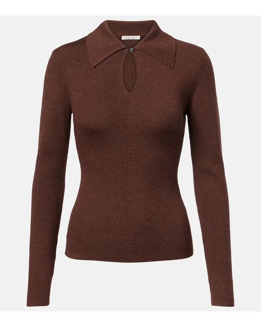 Emilia Wickstead Brown Ambrose Wool Sweater
