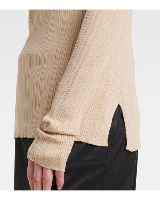Totême Natural Jersey Polo Sweater