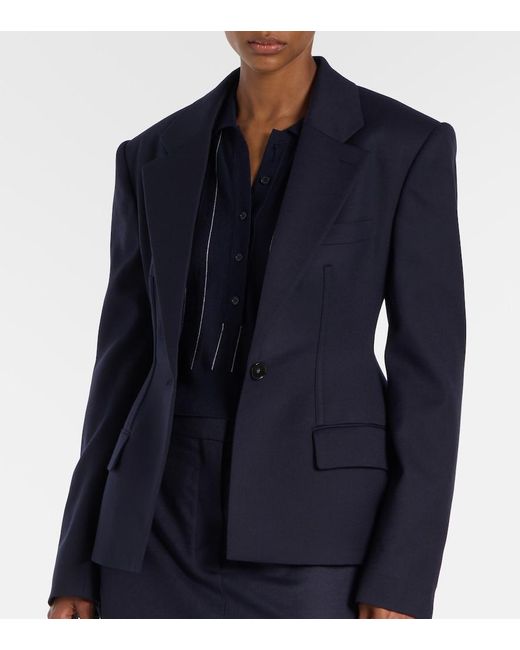 Stella McCartney Blue Wool Blazer