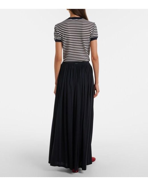 Max Mara Black Jersey Maxi Skirt