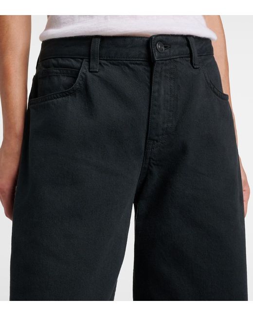 Jeans Eglitta A Gamba Larga E Vita Bassa di The Row in Blue