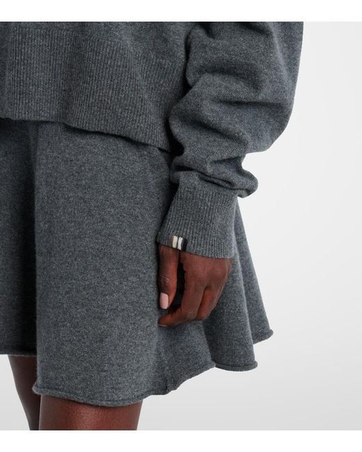 Extreme Cashmere Gray N°224 Clash Cashmere-Blend Sweater