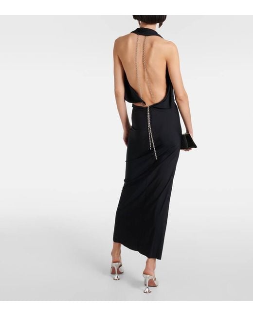 Christopher Esber Black Maxikleid