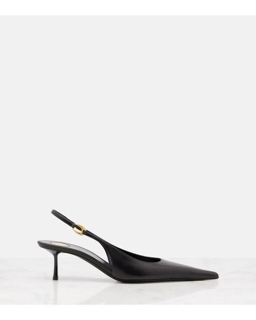 Saint Laurent Black 50Mm Vendome Slingback Pumps