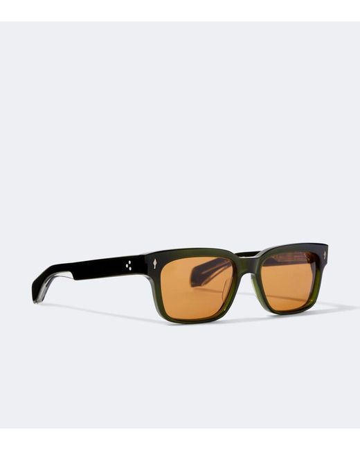Jacques Marie Mage Brown Molino 55 Square Sunglasses for men