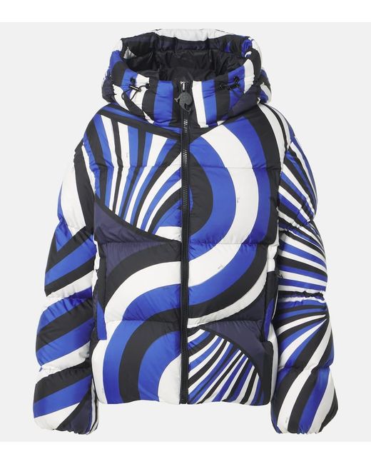 Emilio Pucci Blue Iride Down Jacket