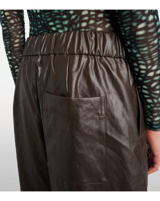 Dries Van Noten Gray Satin Bermuda Shorts